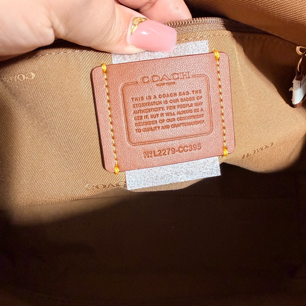 Pink Coach Taylor Tote/Shoulder Bag - Picture 7 of 16